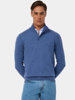 Camisola de malha mistura de l� e algod�o