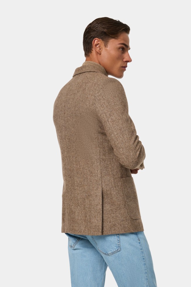 Blazer clássico slim fit em bege Blazer clássico slim fit em bege