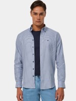 Camisa aos quadrados regular fit azul