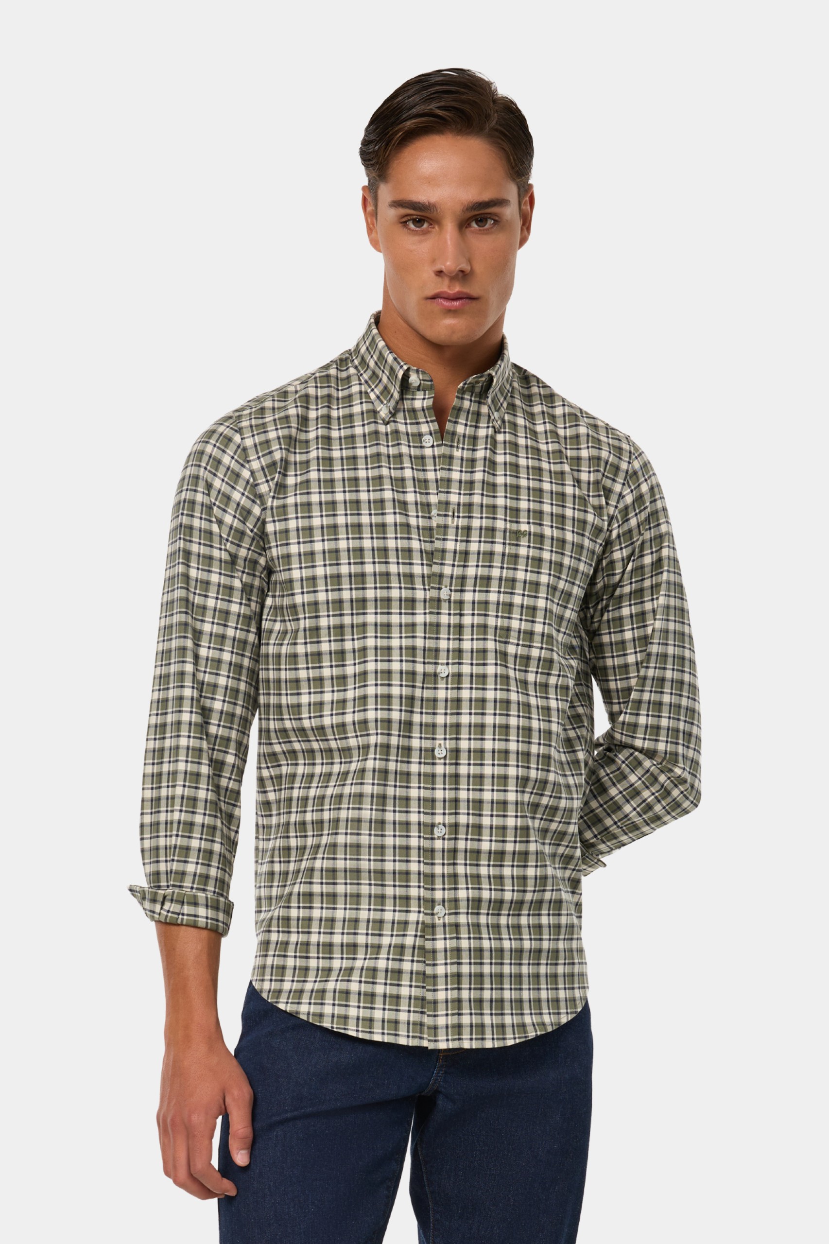 Camisa de cuadros de corte regular