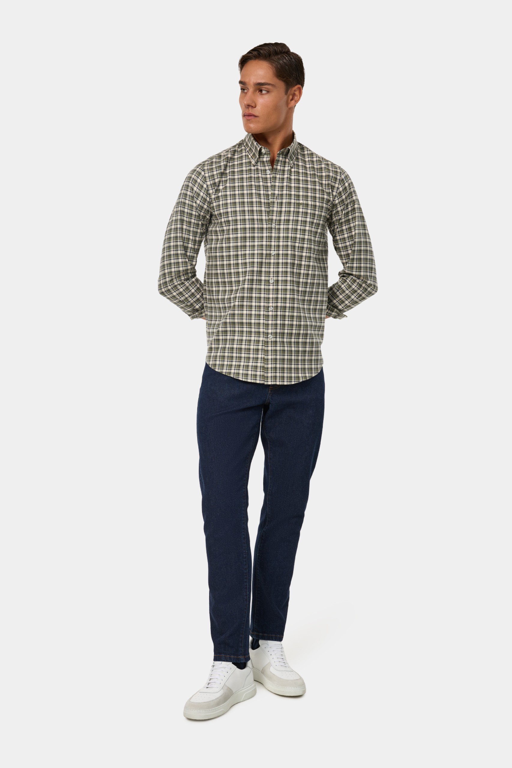 Camisa de cuadros de corte regular