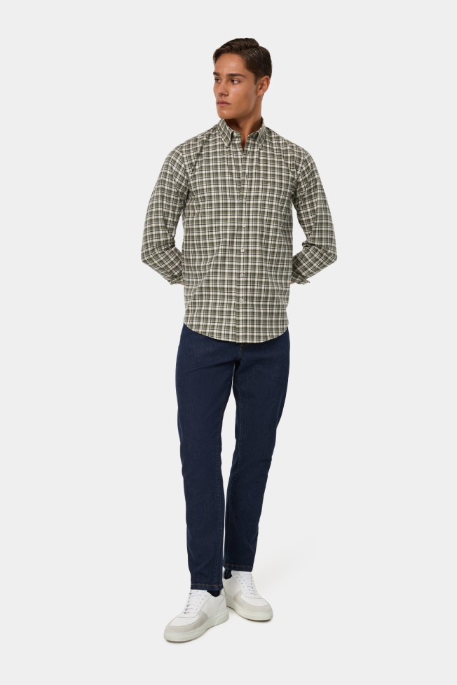 Camisa de cuadros de corte regular