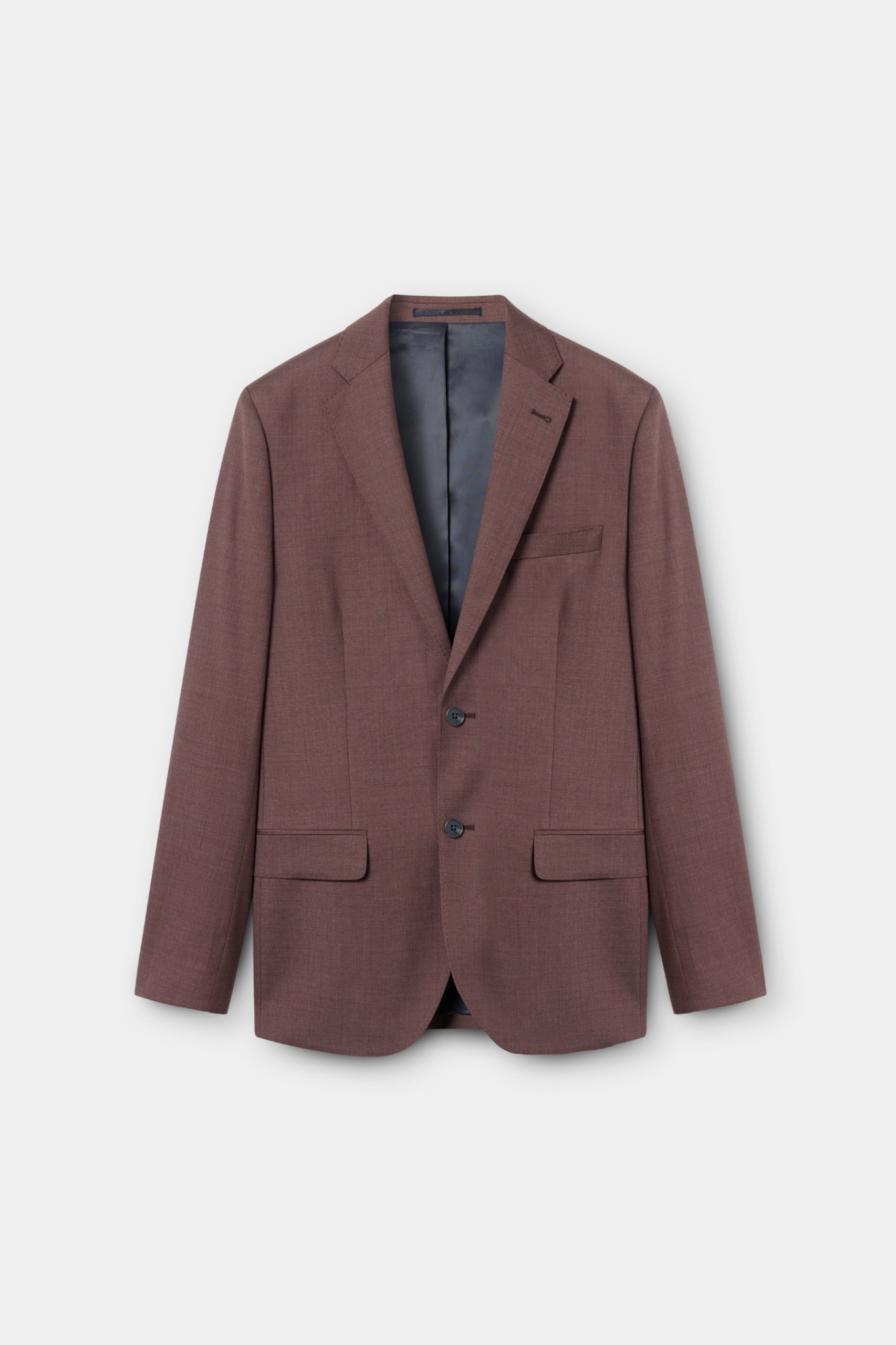 Blazer de corte ajustado 100% lana