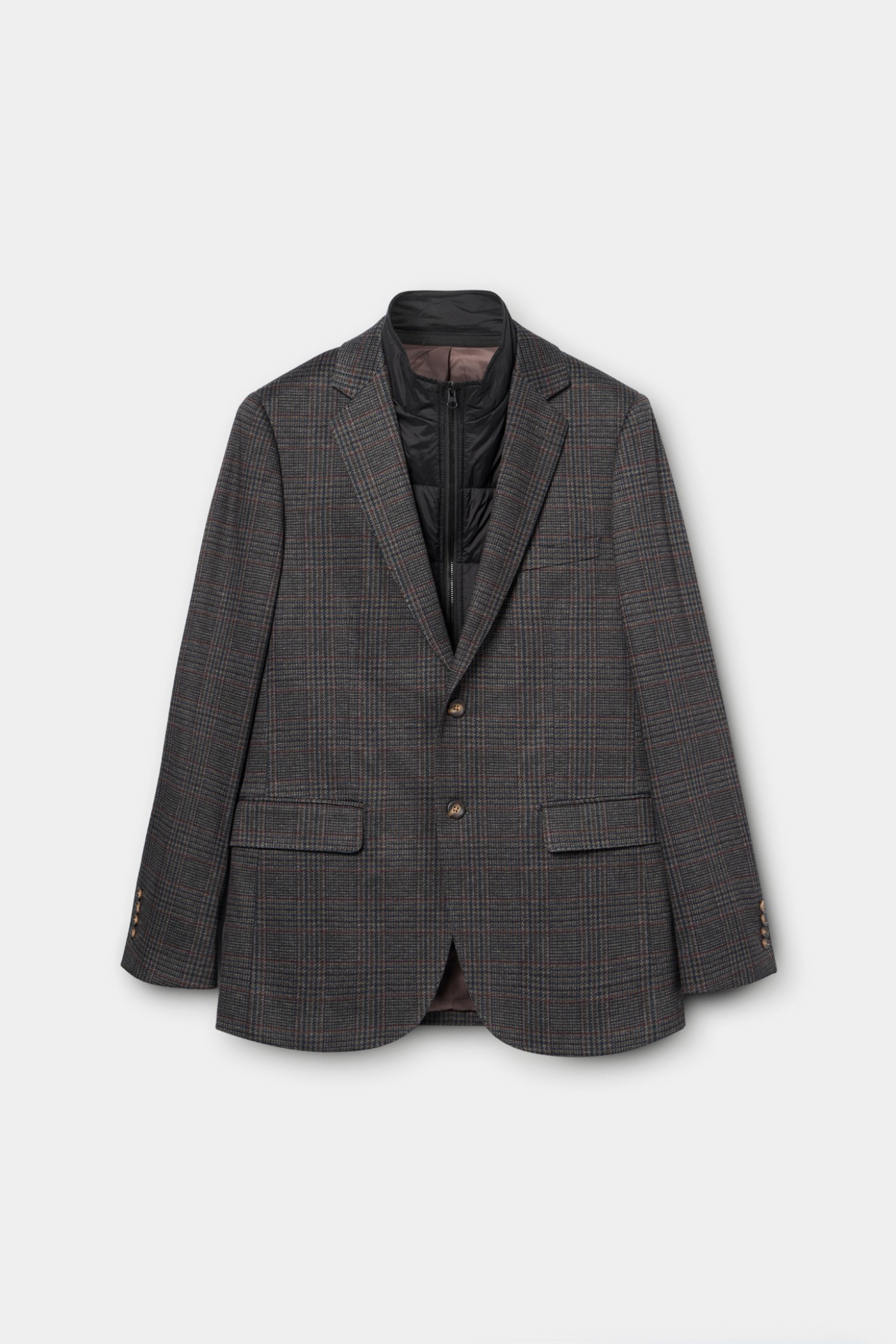 Blazer xadrez slim fit