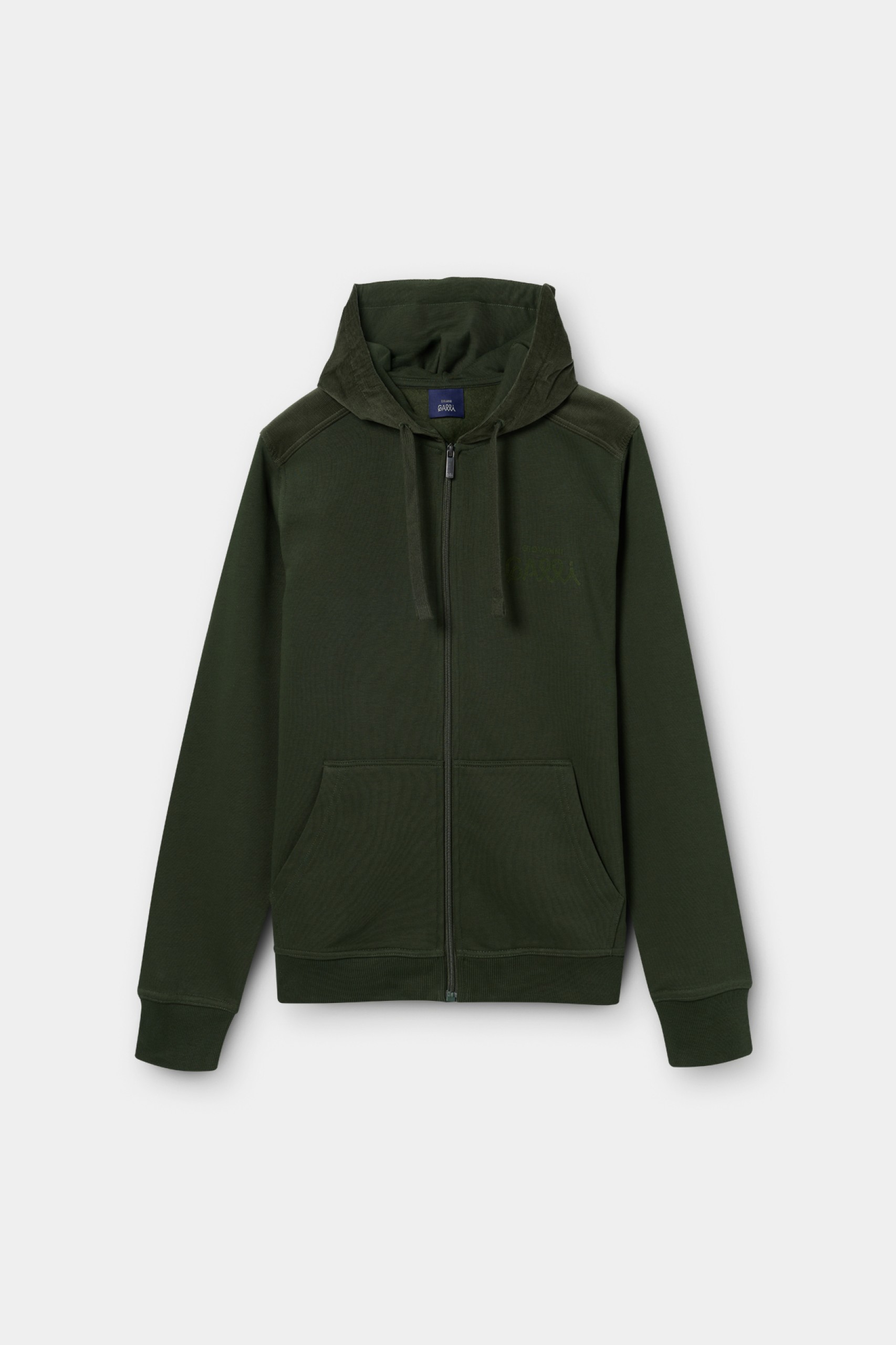 Chaqueta verde con capucha