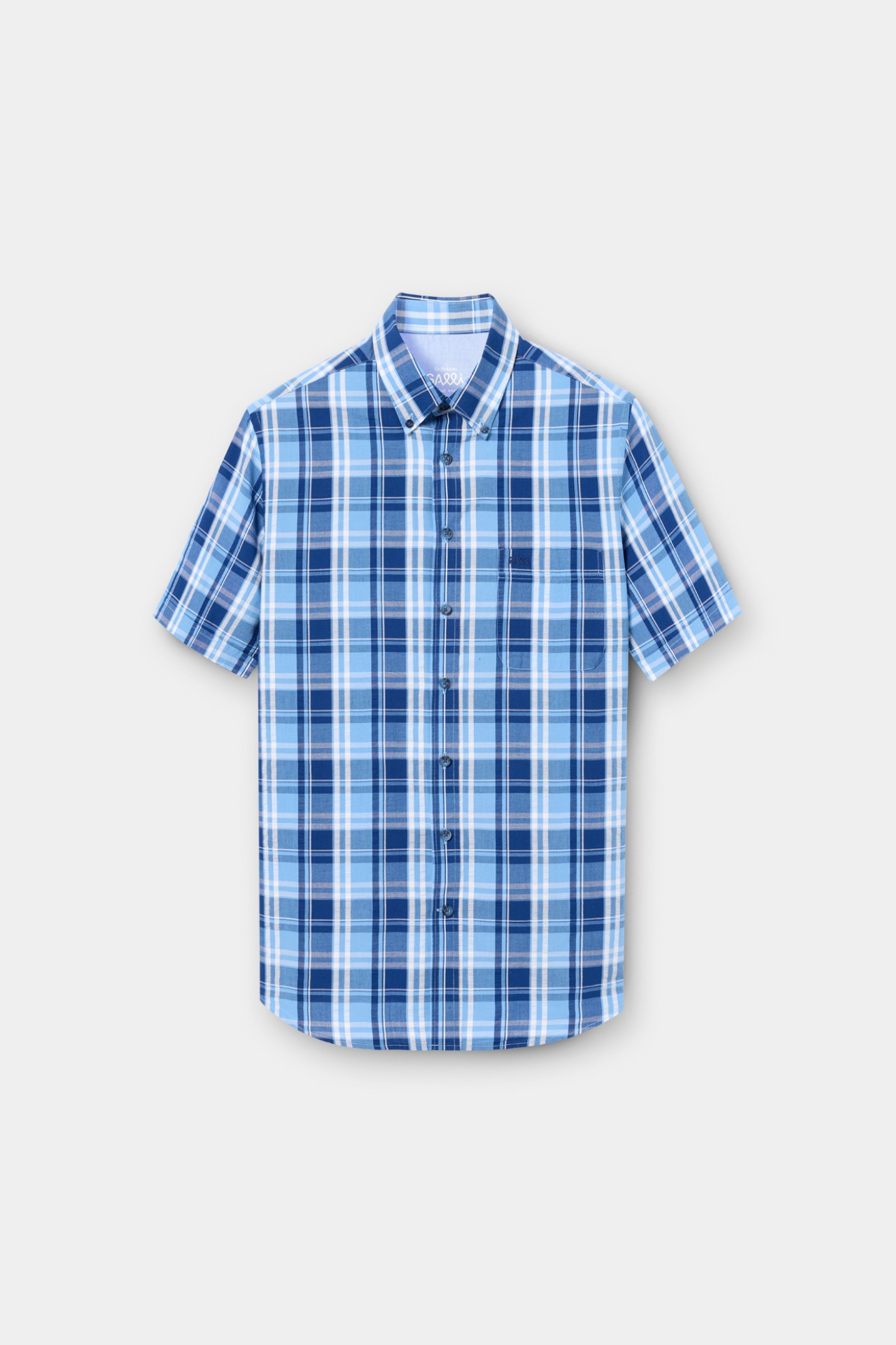 Camisa de cuadros de corte regular en algodn