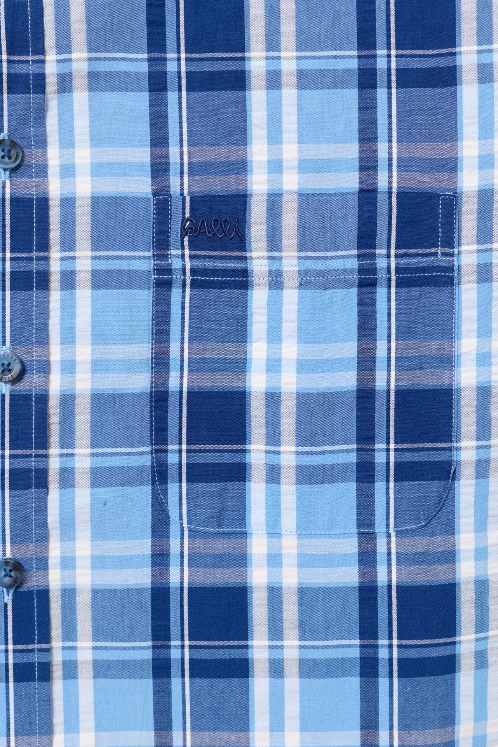 Camisa de cuadros de corte regular en algodón