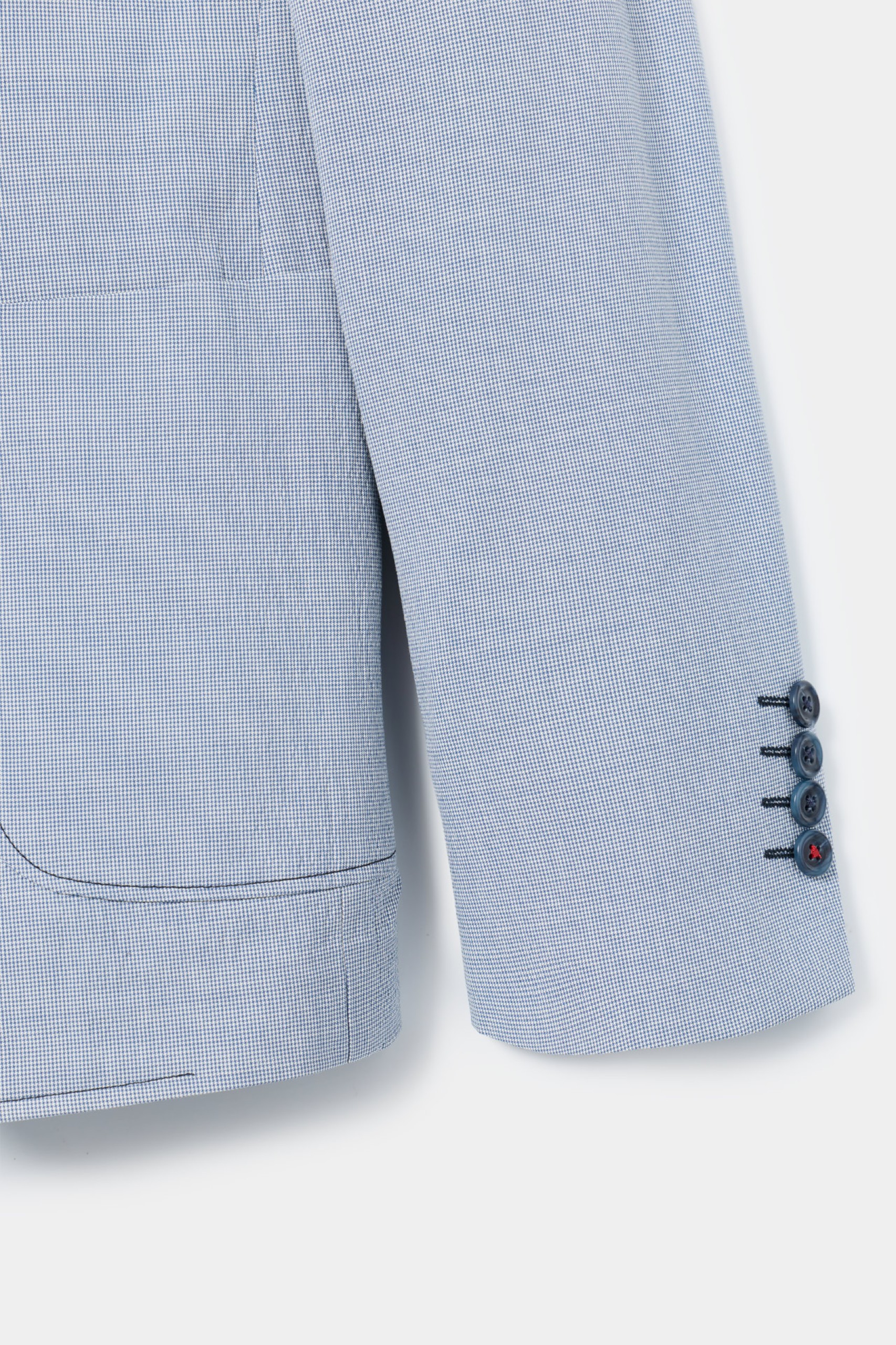 Blazer slim fit a cuadros pequeños