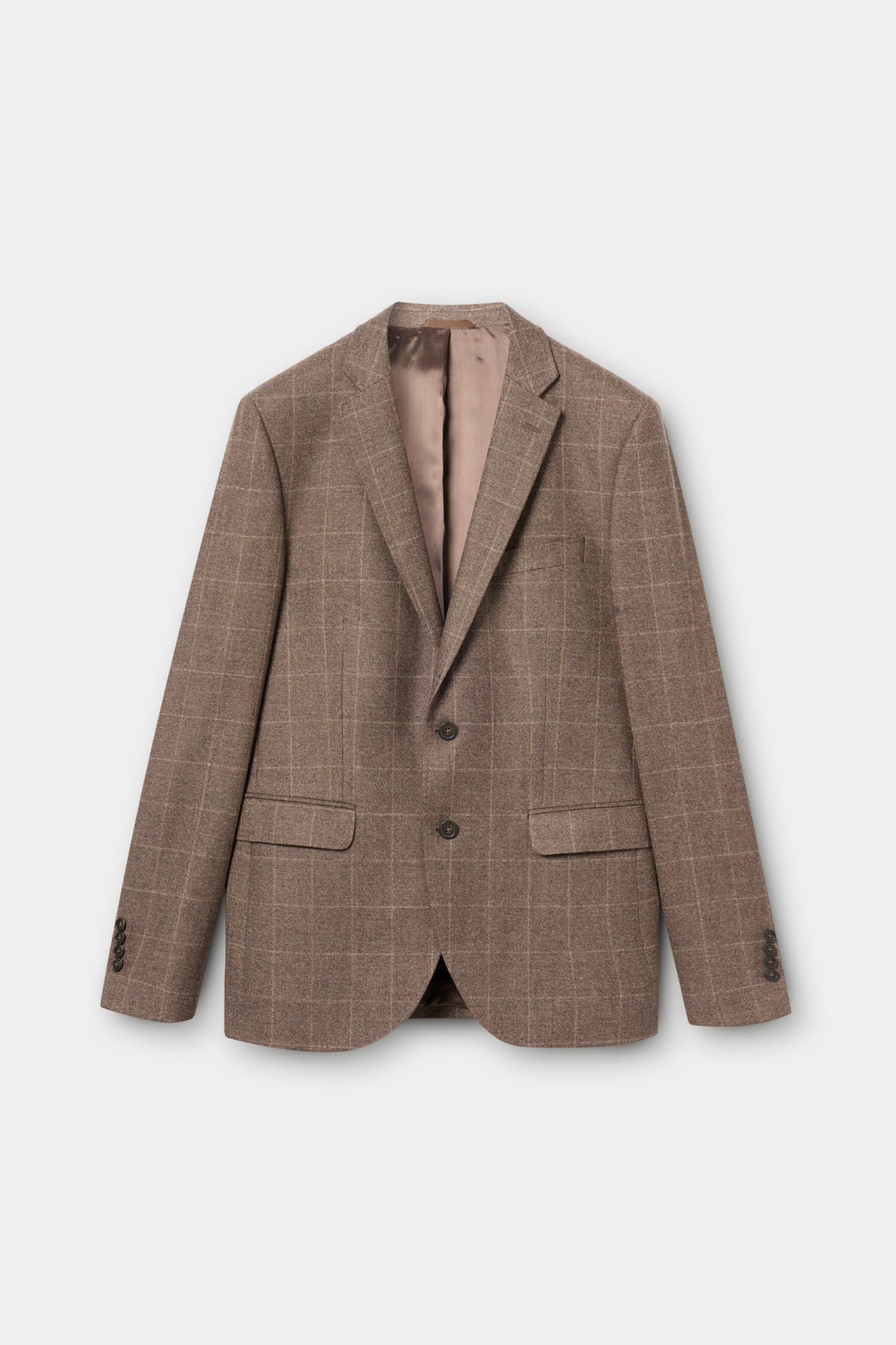 Blazer slim fit a cuadros grandes