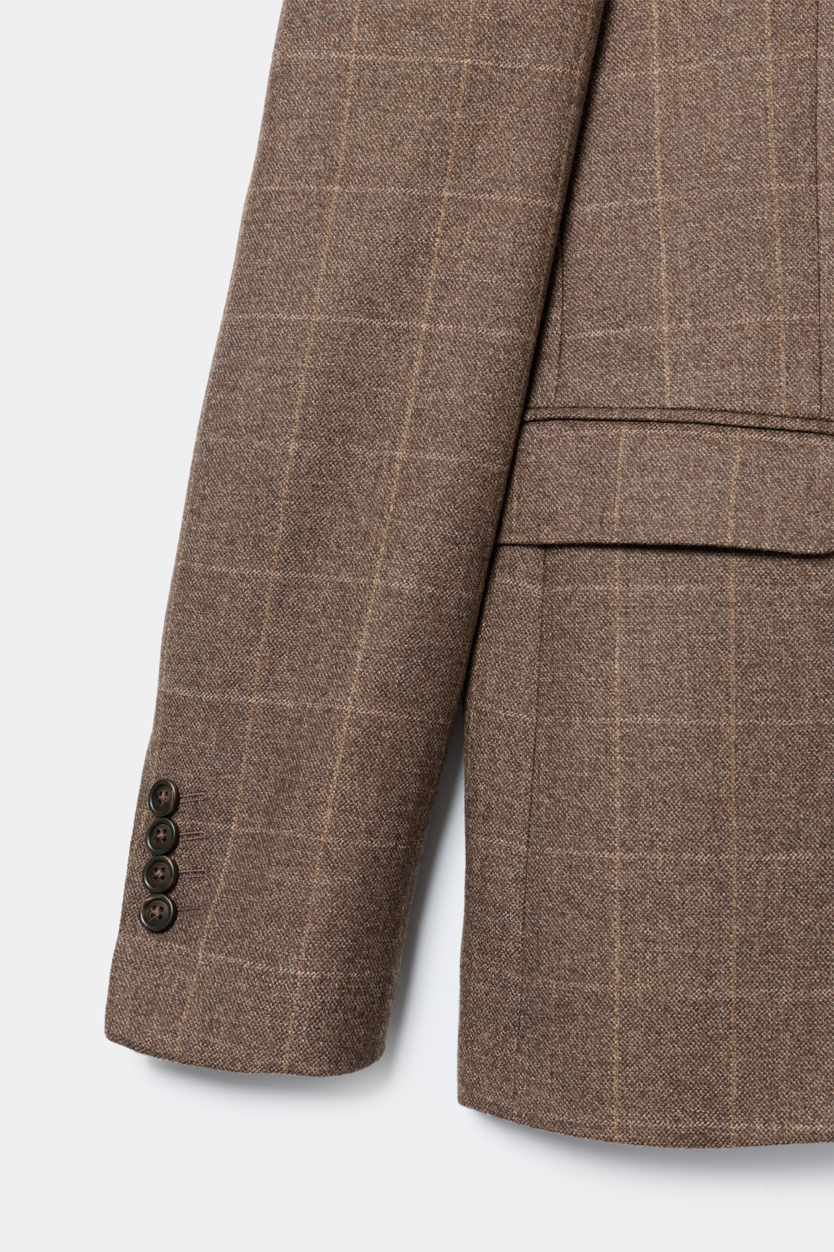 Blazer slim fit a cuadros grandes