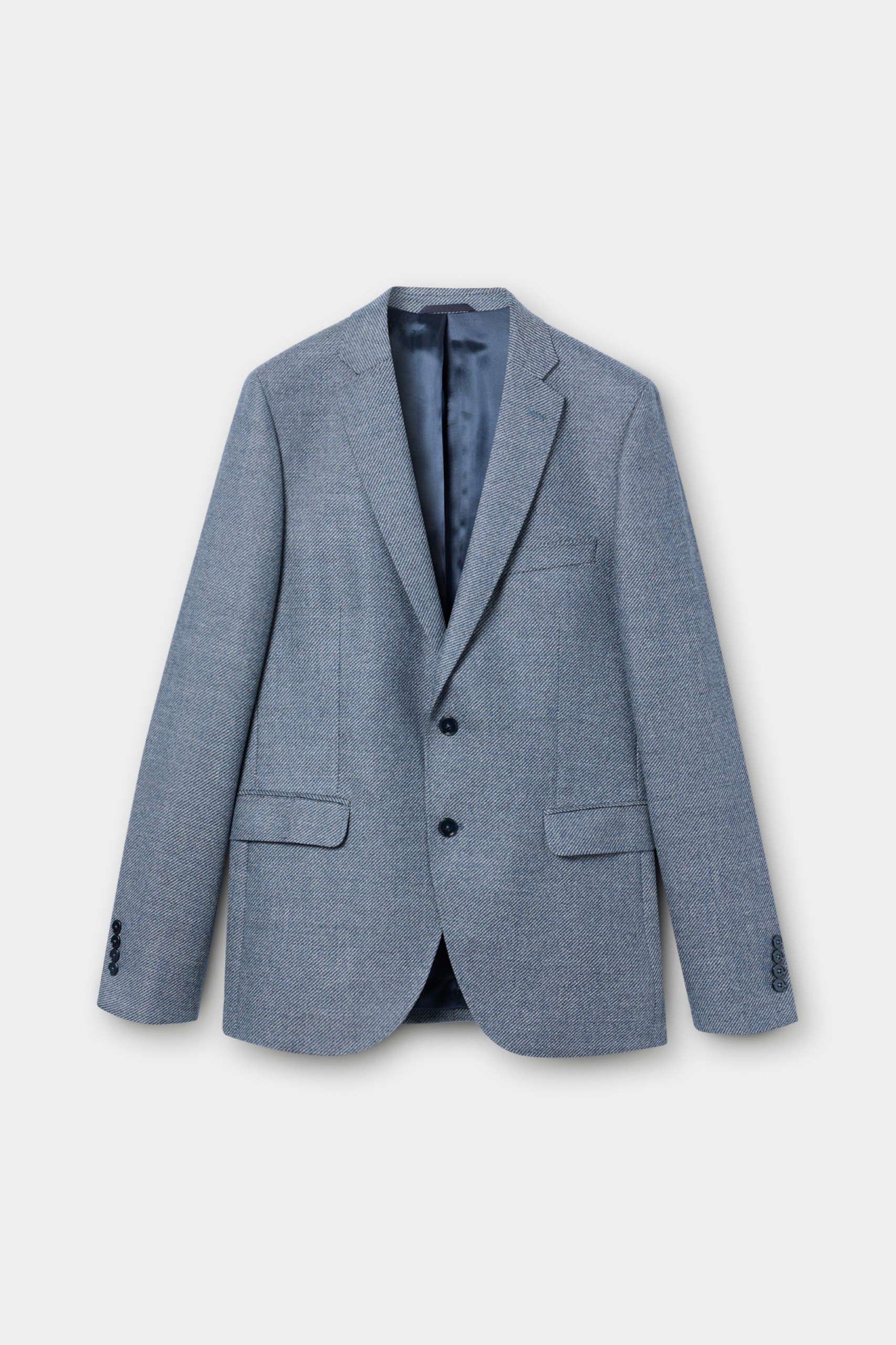 Blazer slim fit de fantasía