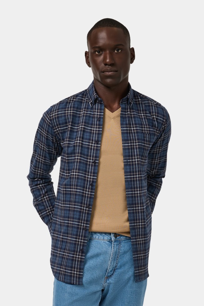 Camisa xadrez slim fit Camisa xadrez slim fit