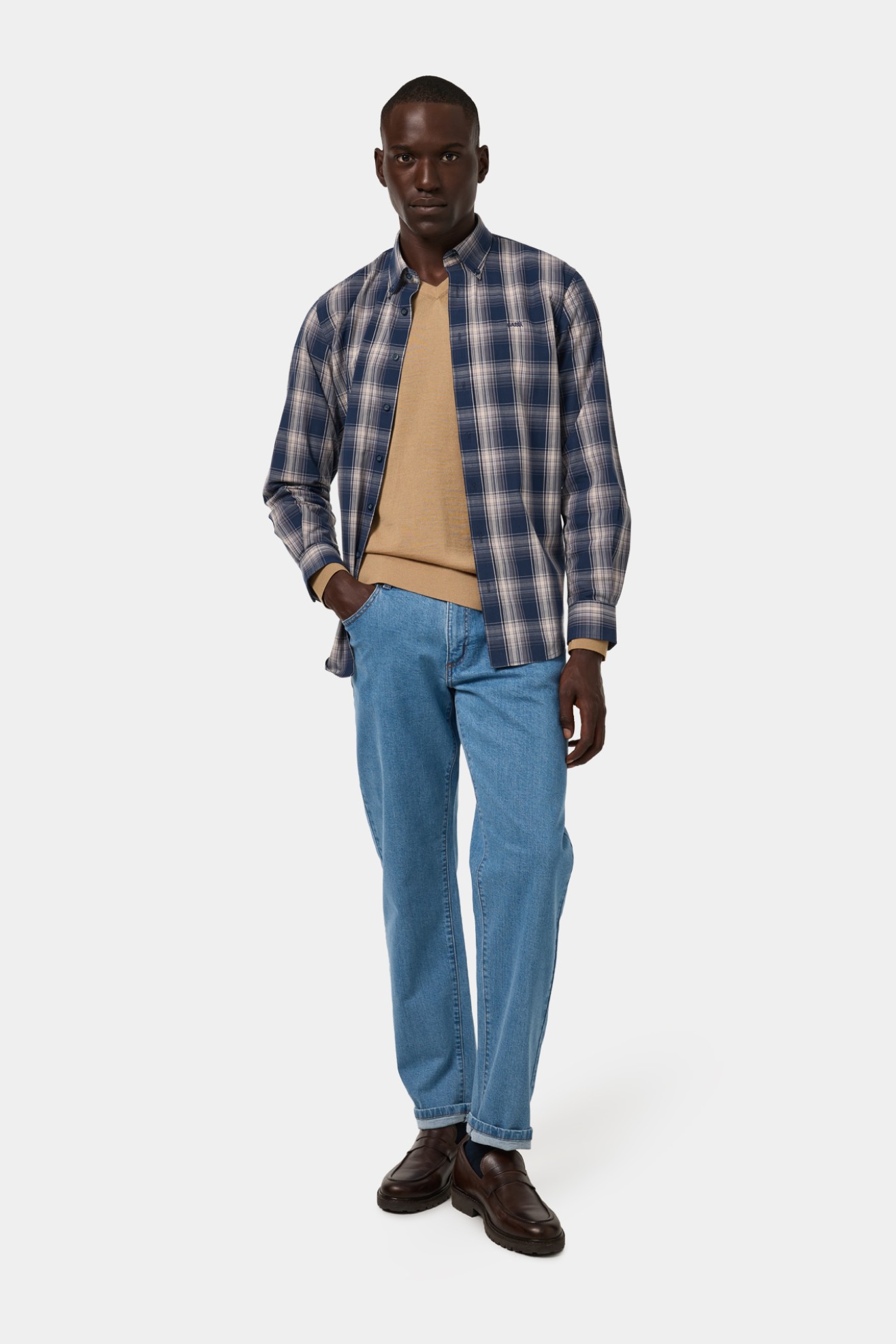 Camisa a cuadros slim fit