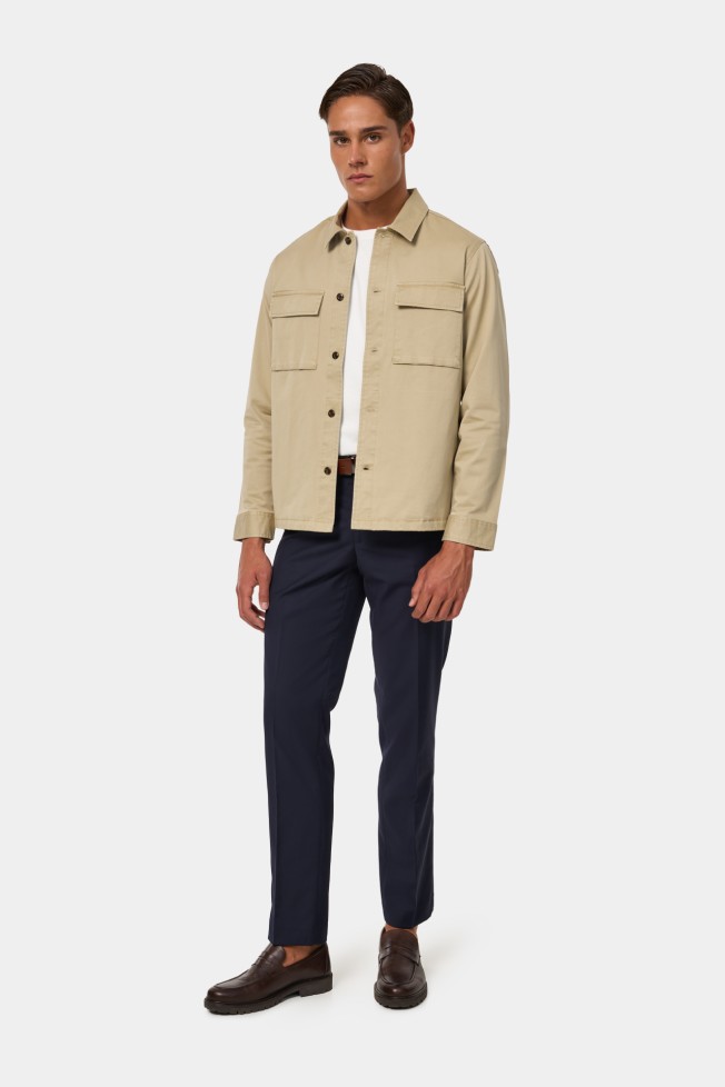 Overshirt em algodo
