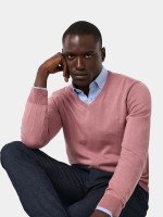 Camisola de malha em algodo e caxemira