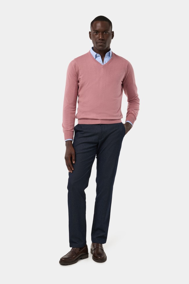 Jersey de punto de algodón y cachemira Jersey de punto de algodón y cachemira