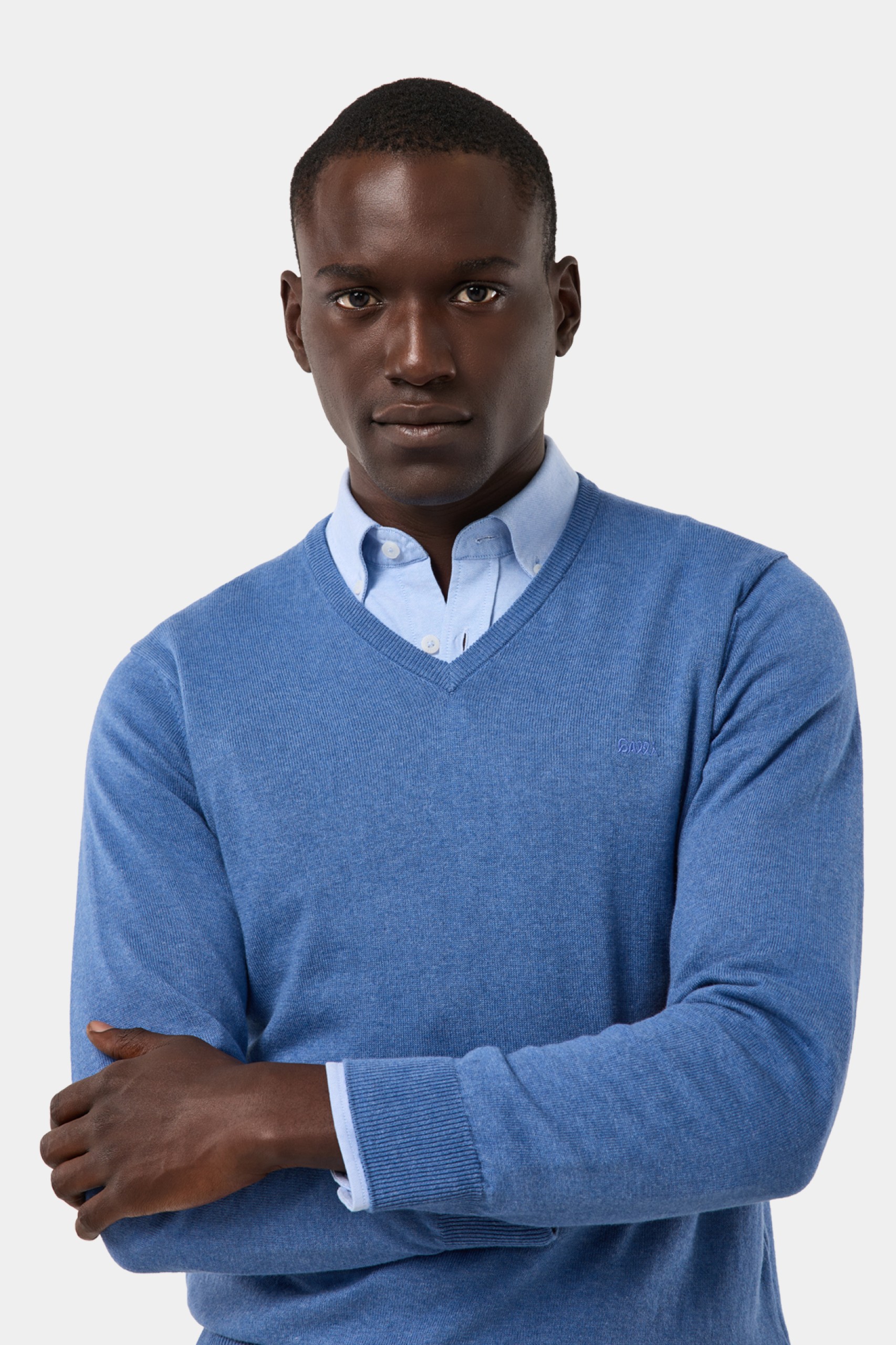 Jersey de punto de algodón y cachemira