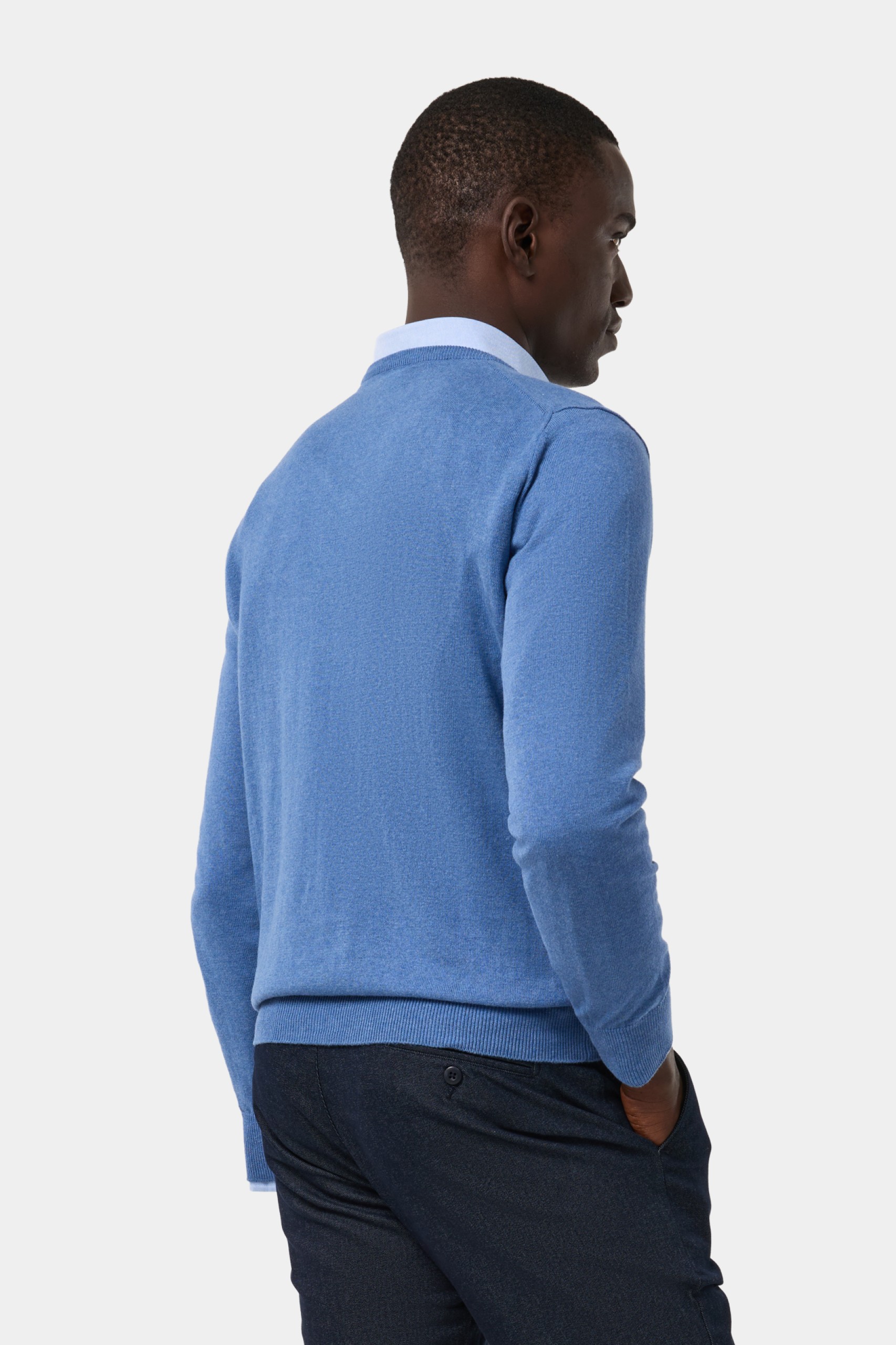 Jersey de punto de algodón y cachemira