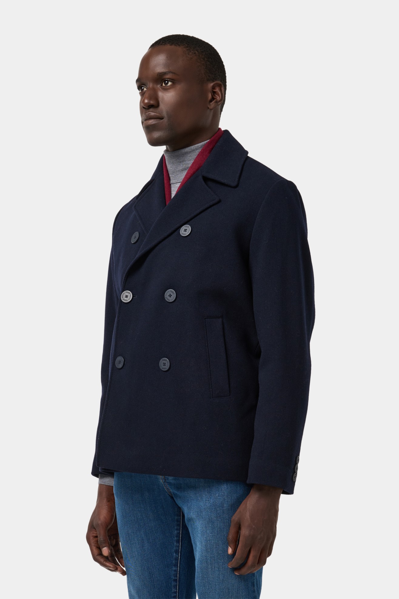 Sobretodo tipo chaqueta cruzada