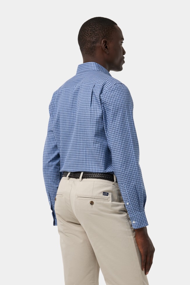 Camisa de cuadros de corte regular en algodón Camisa de cuadros de corte regular en algodón