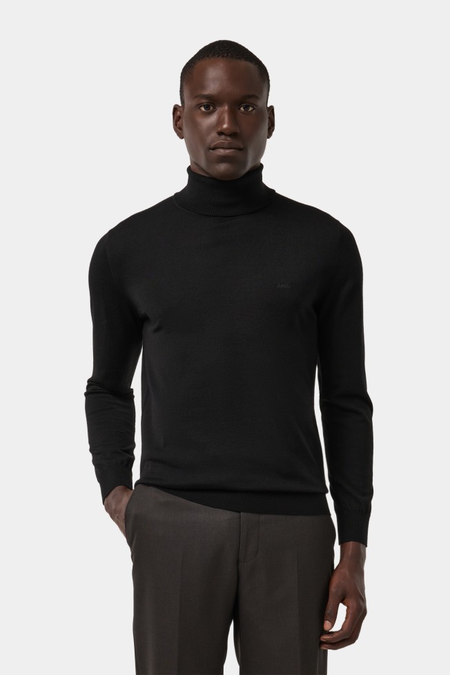 Camisola malha gola alta Camisola malha gola alta