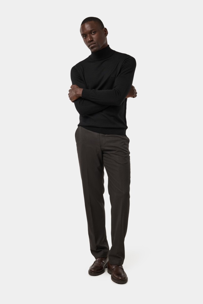 Camisola malha gola alta Camisola malha gola alta