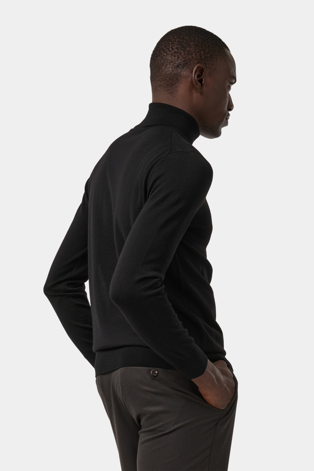 Camisola malha gola alta