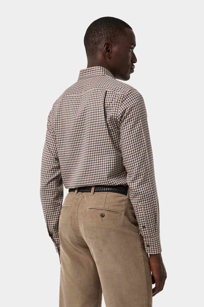 Camisa xadrez slim fit com algodão e lyocell Camisa xadrez slim fit com algodão e lyocell