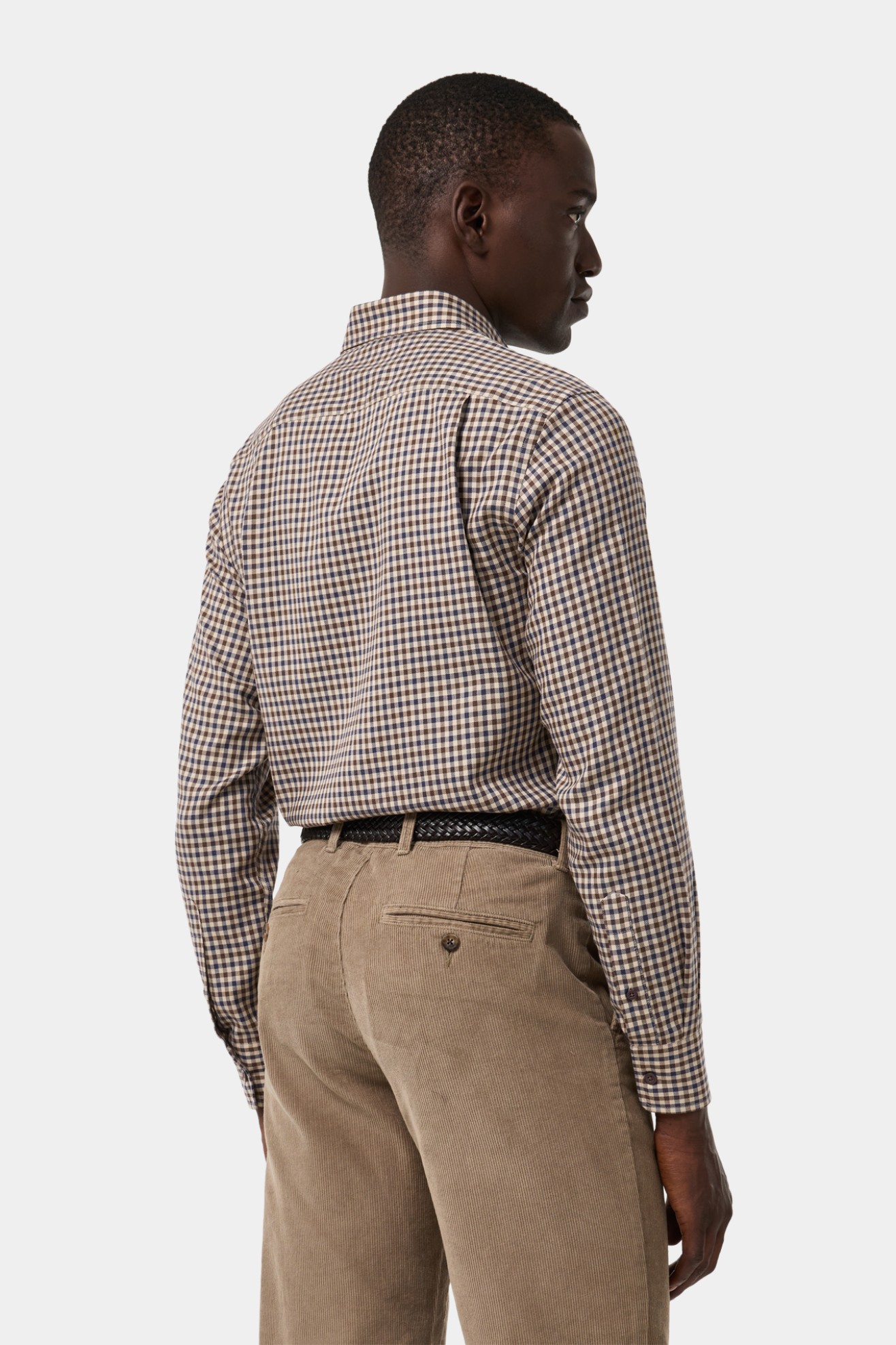 Camisa xadrez slim fit com algod�o e lyocell