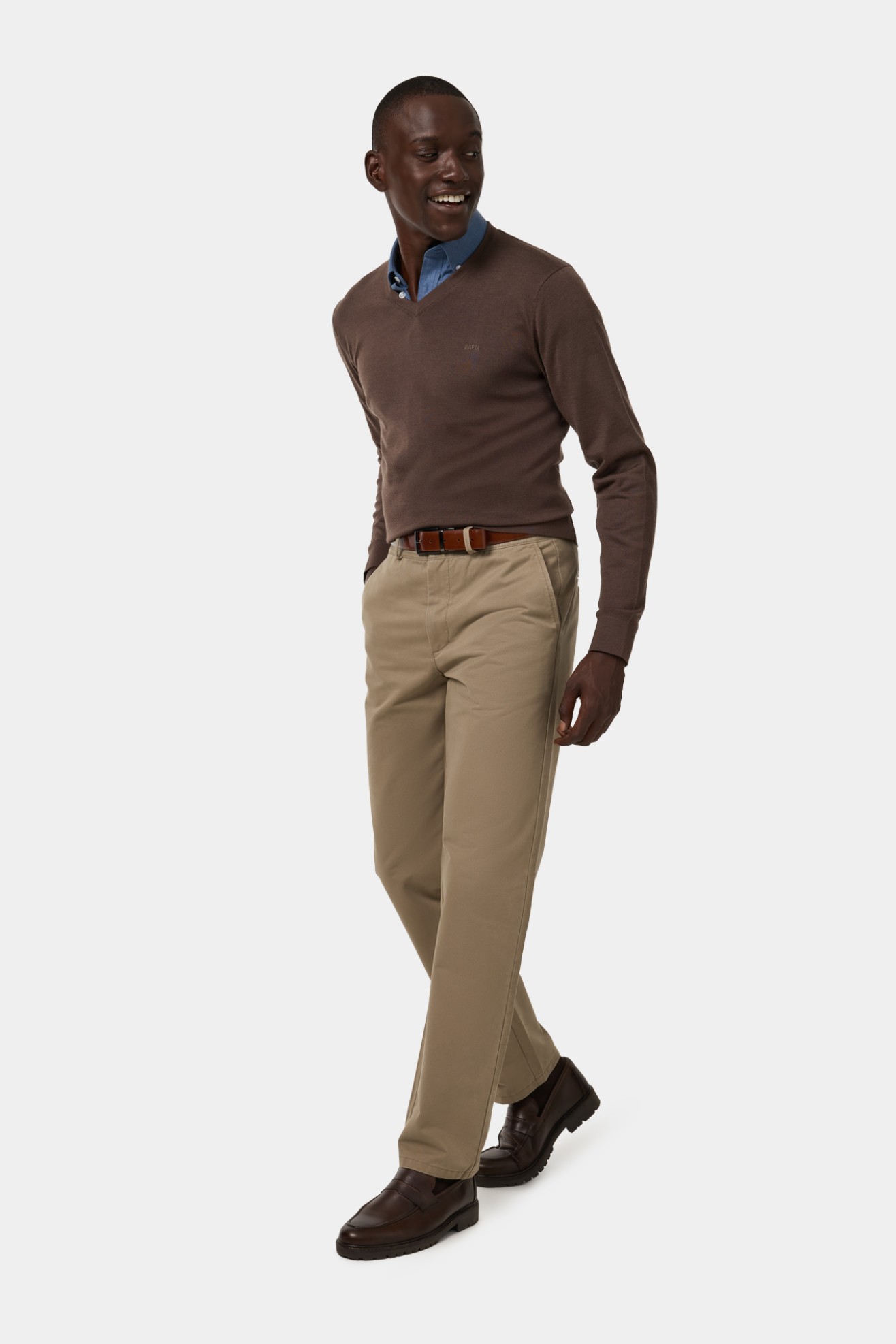 Camisola de malha em l