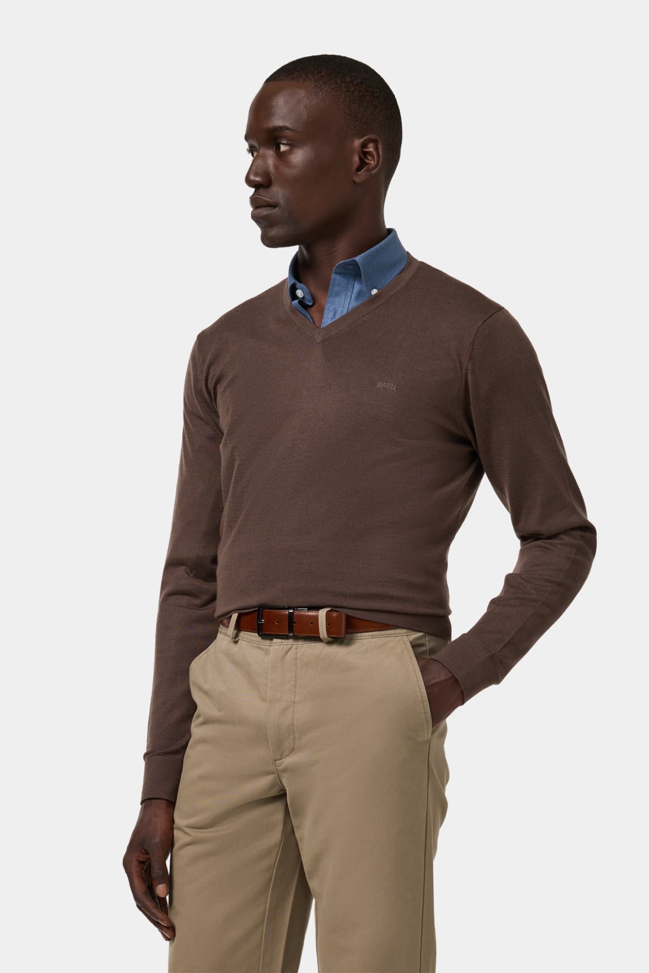 Camisola de malha em l