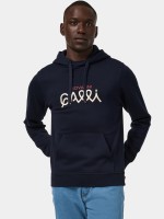 Camisola com capuz em azul-marino