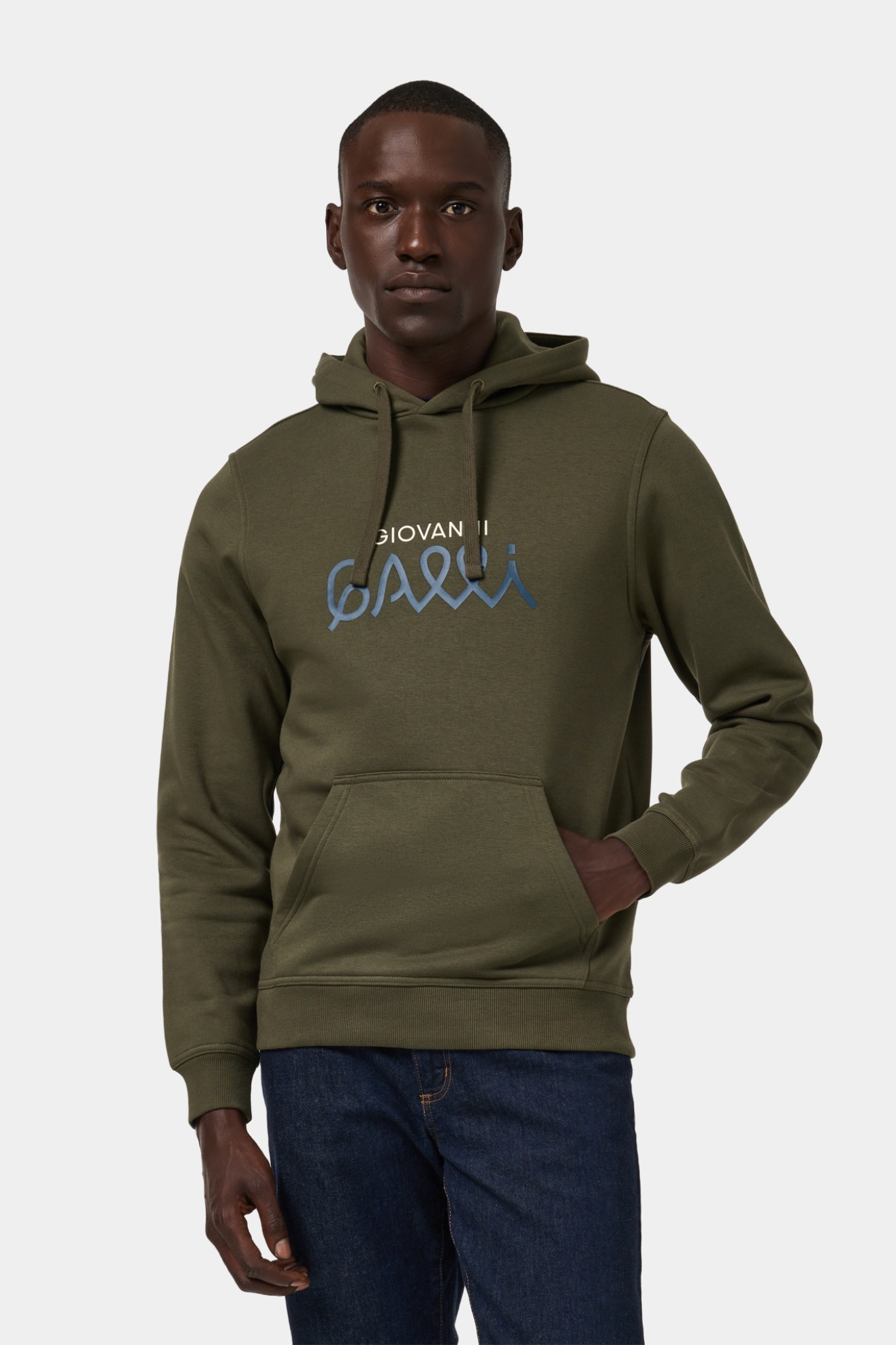 Camisola com capuz em caqui