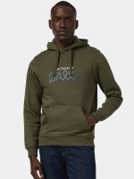 Camisola com capuz em caqui