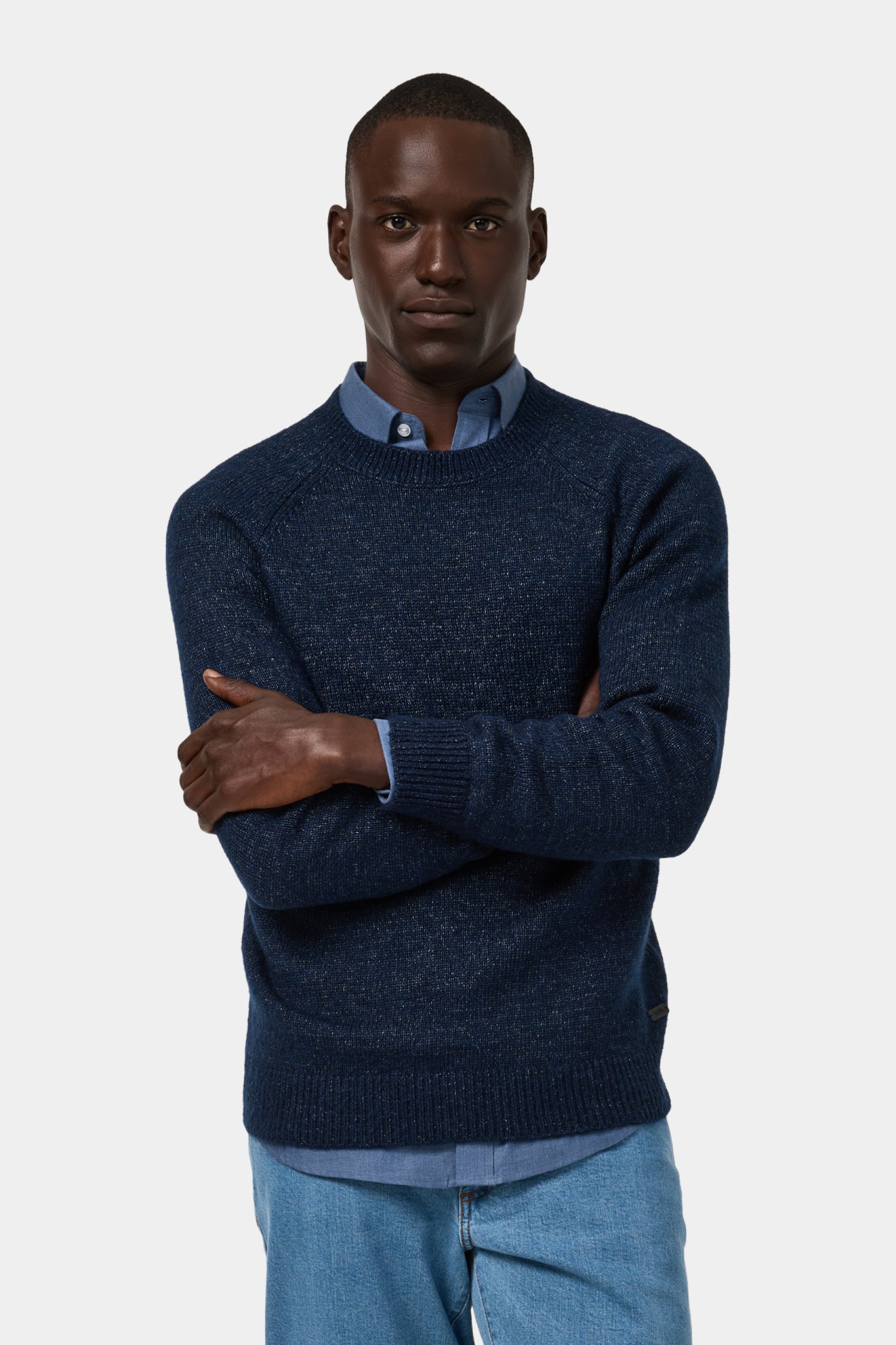 Jersey de punto azul