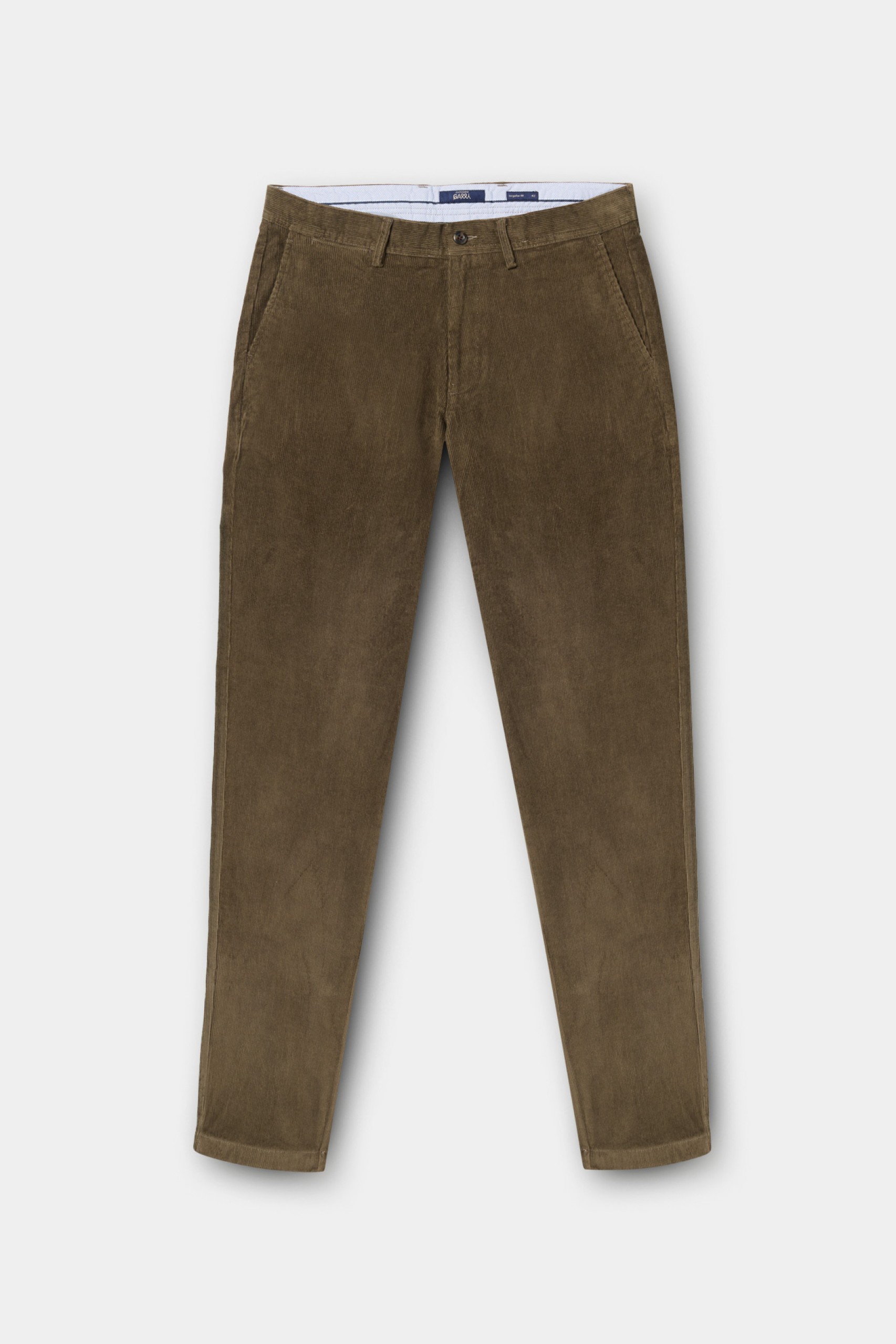 Pantalones chinos de corte regular en pana