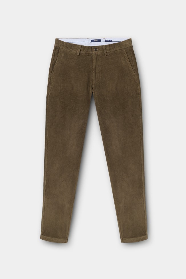 Calas chino regular fit bombazina