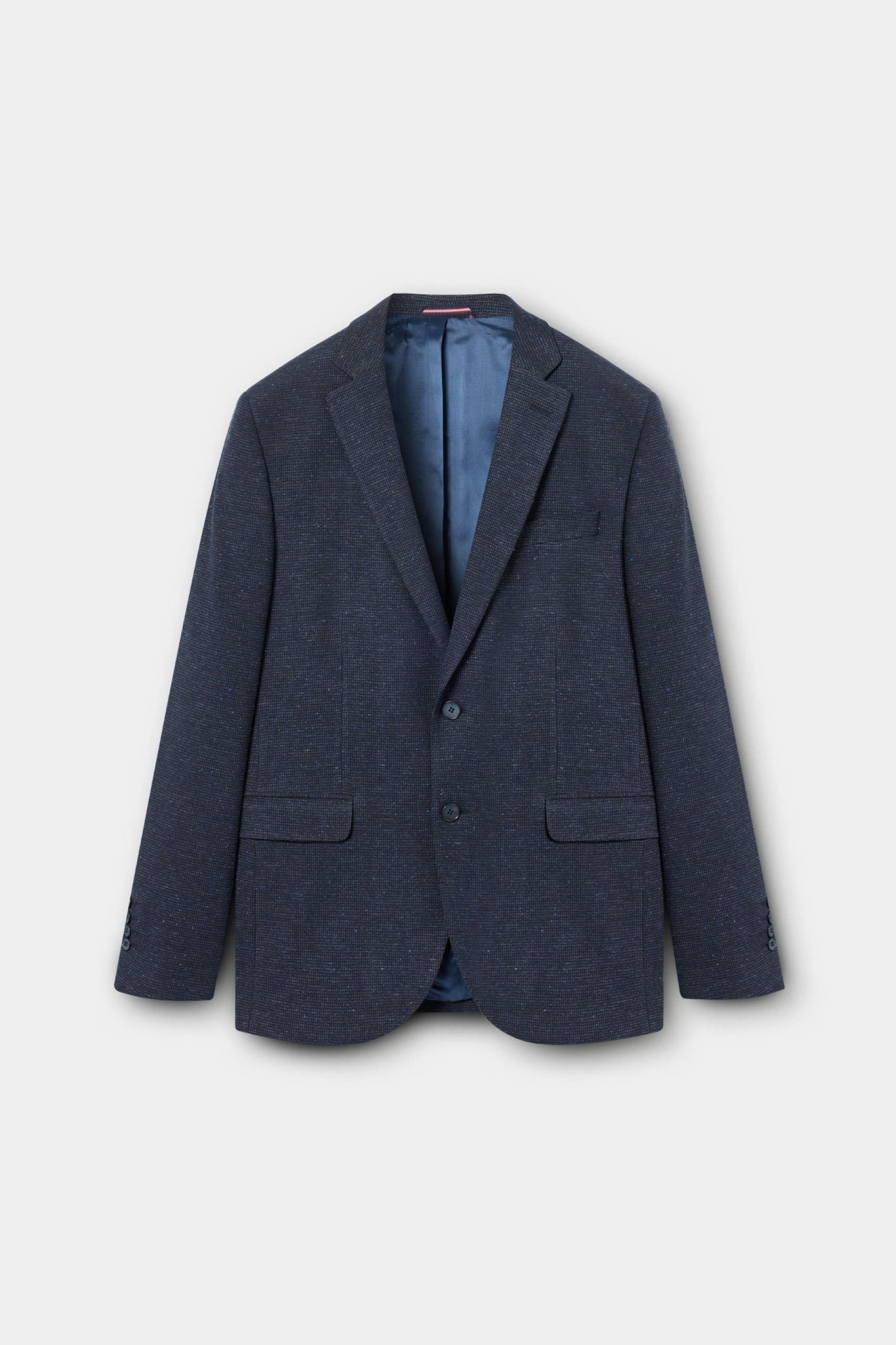 Blazer slim fit de fantasía
