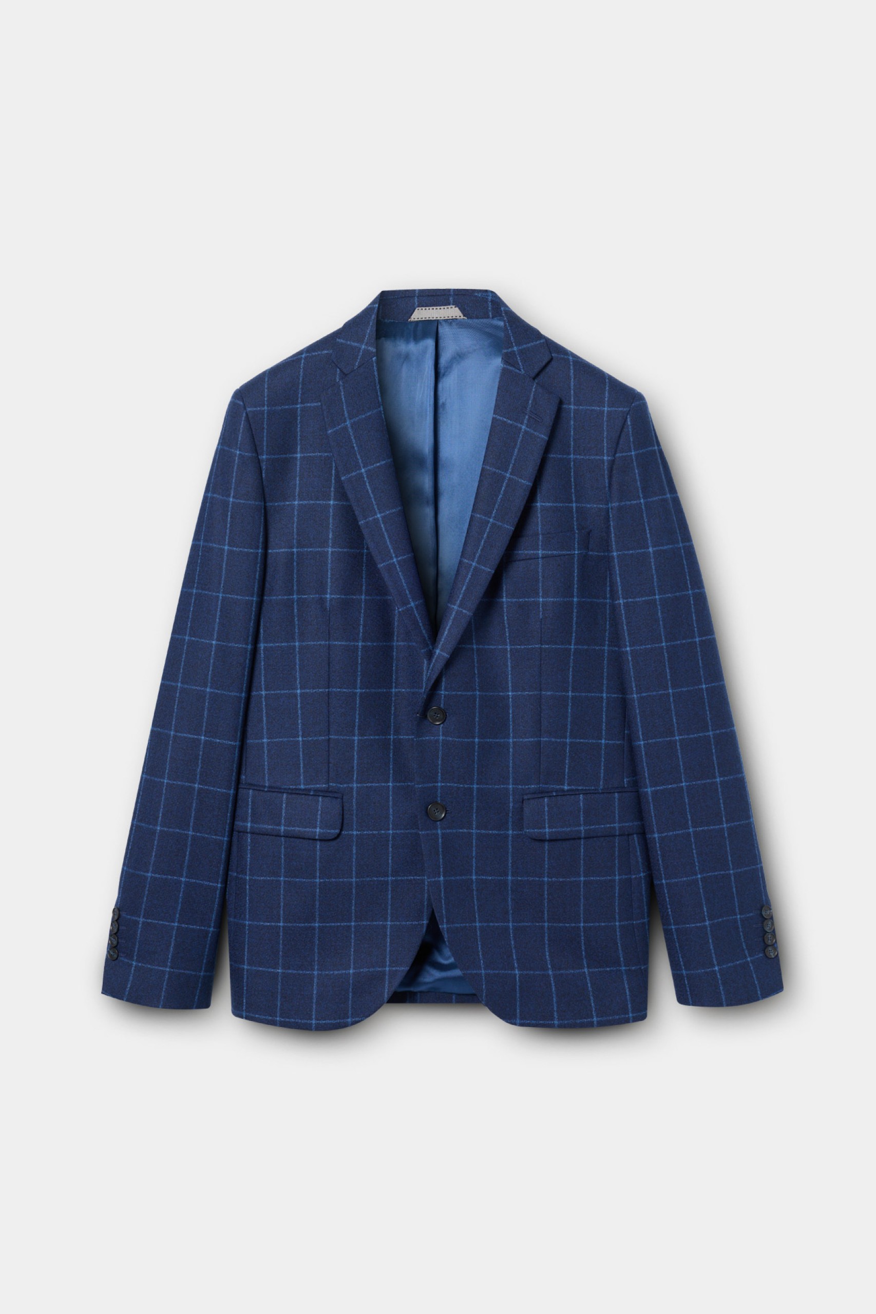 Blazer slim fit a cuadros medianos