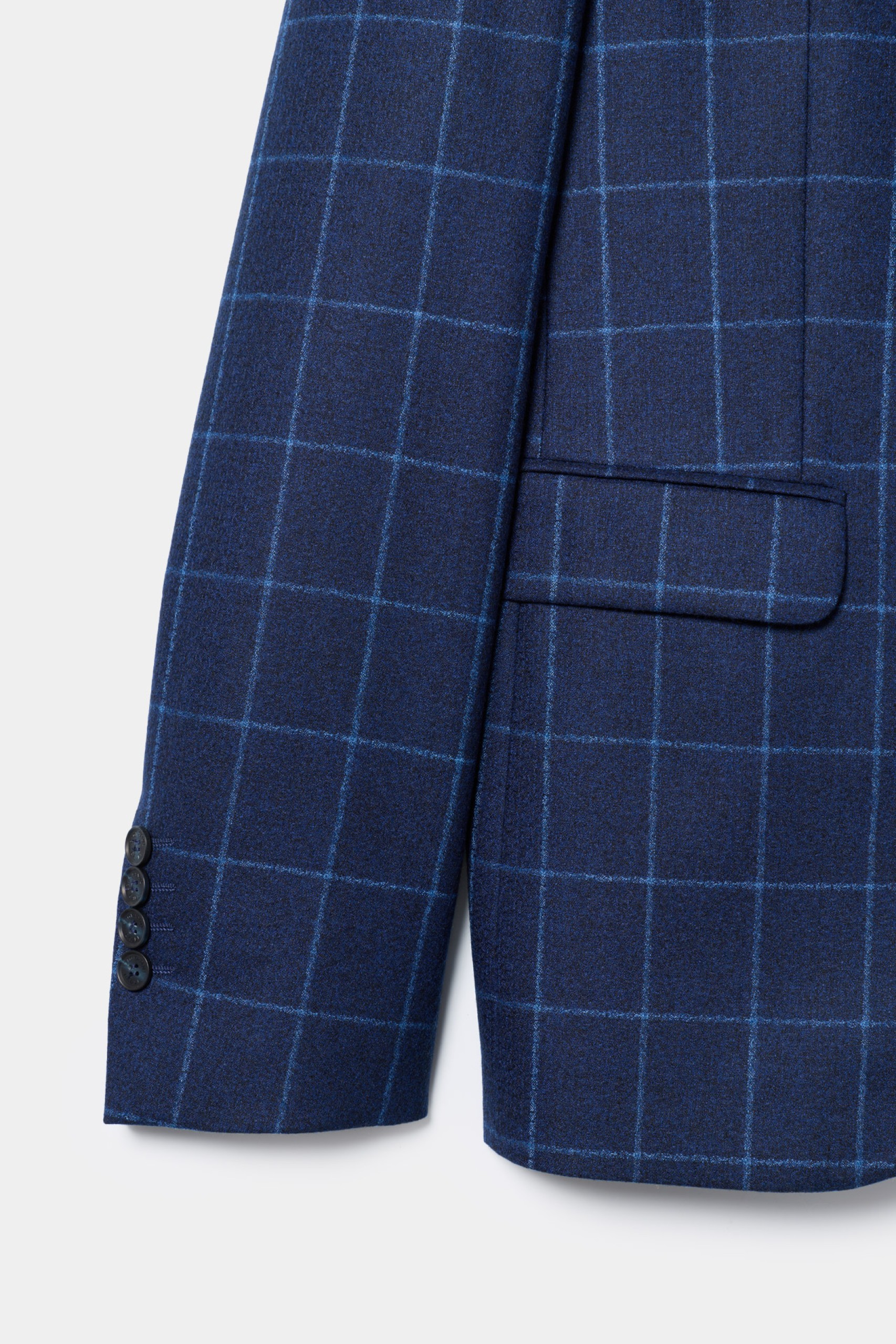 Blazer slim fit a cuadros medianos