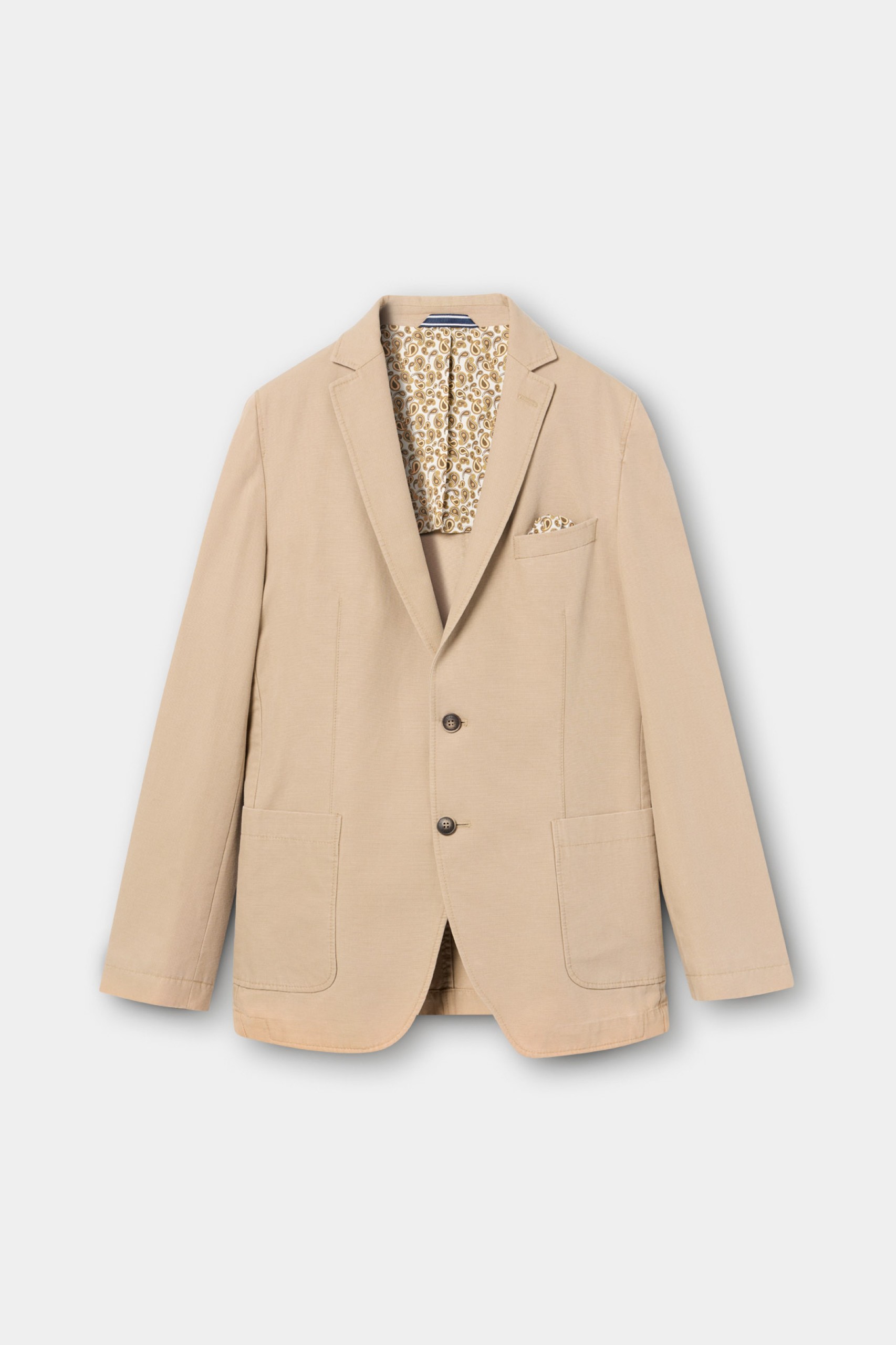 Blazer slim fit liso