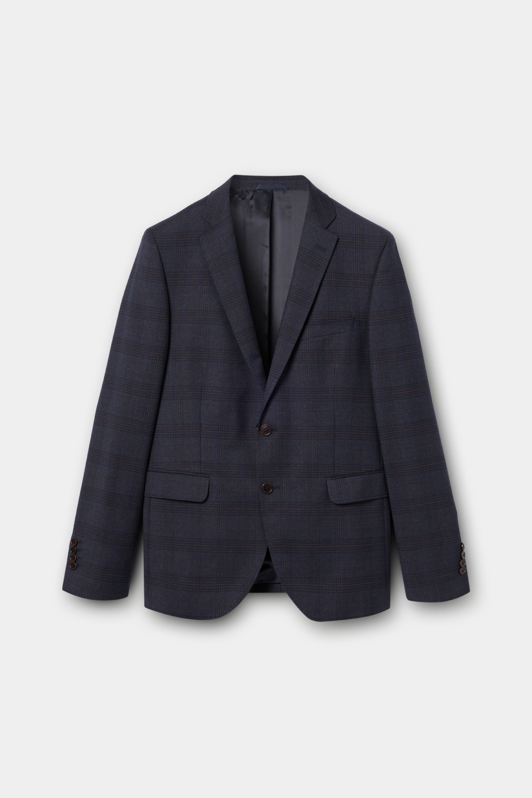 Blazer slim fit a cuadros grandes