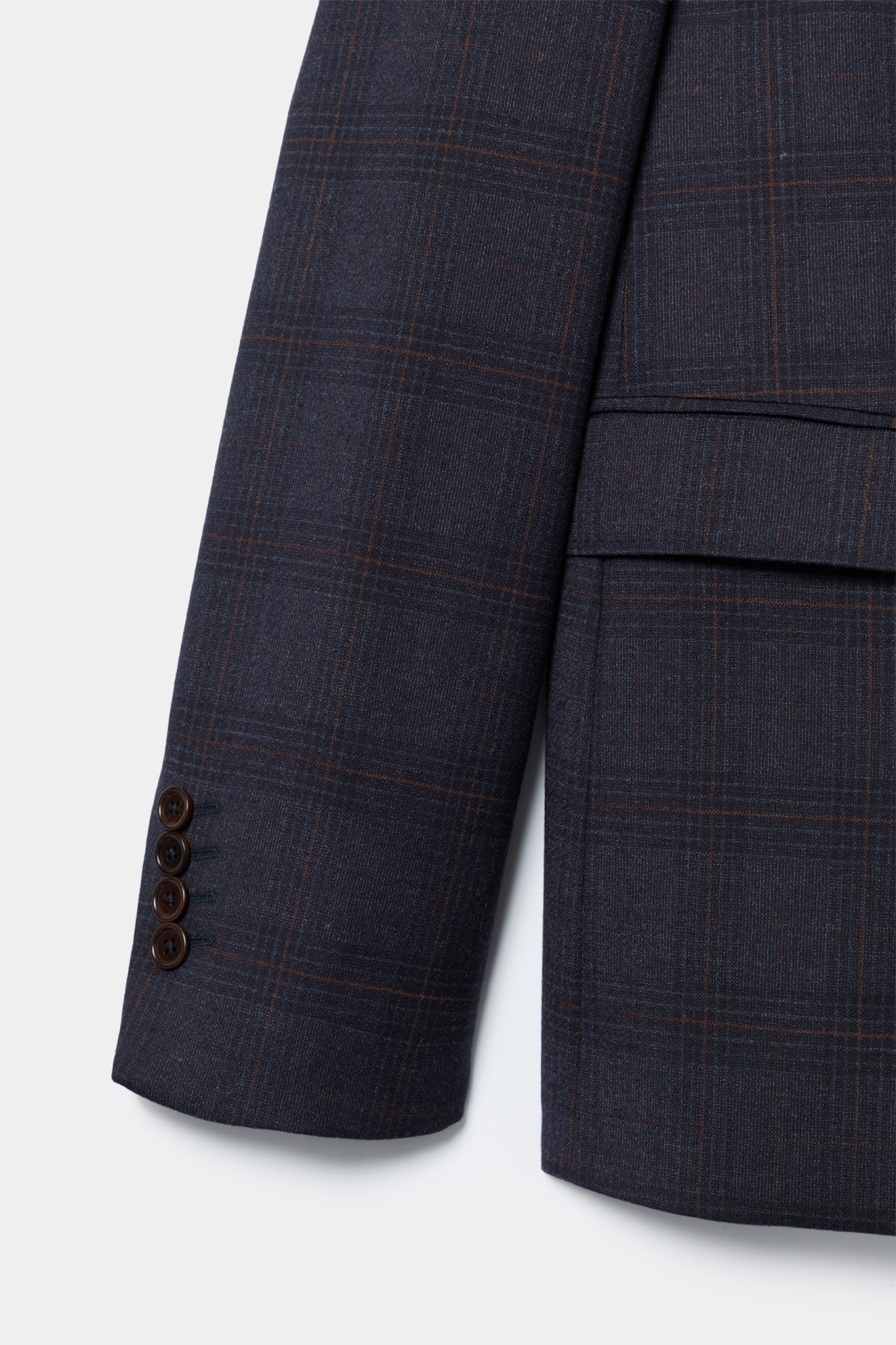 Blazer slim fit a cuadros grandes