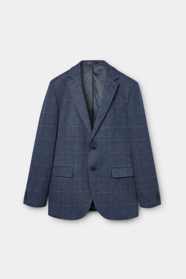 Blazer de malha slim fit