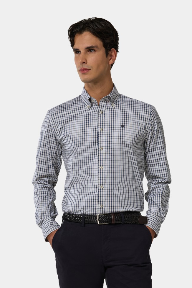 Camisa xadrez slim fit Camisa xadrez slim fit