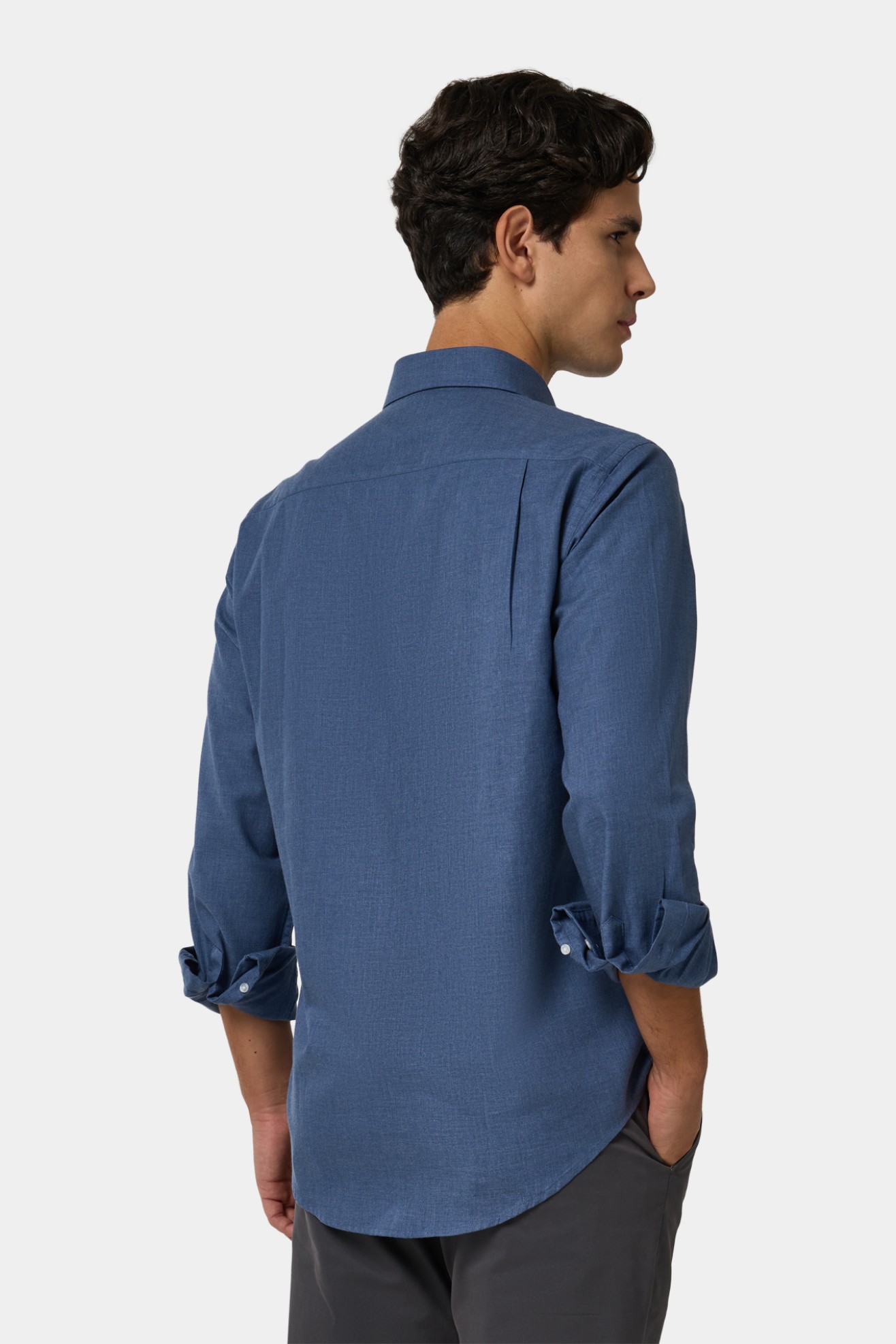 Camisa regular fit em algodo