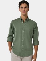 Camisa regular fit em algodo