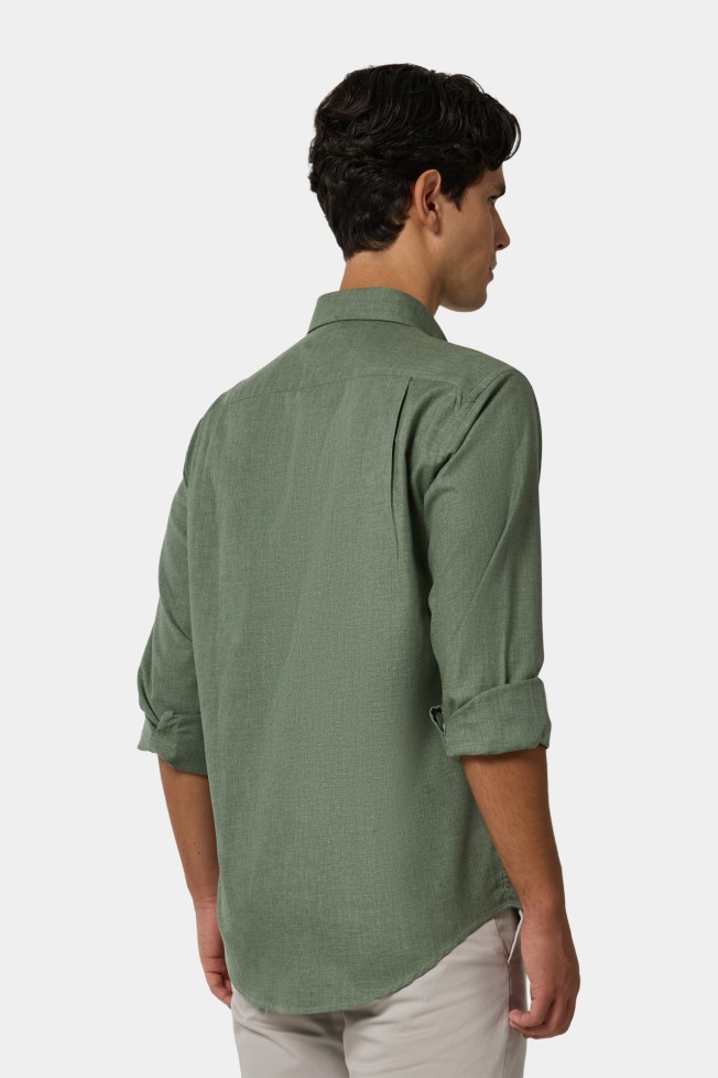 Camisa regular fit em algodo