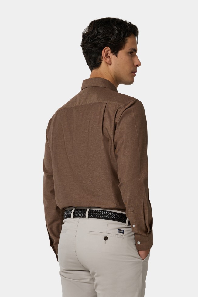 Camisa de corte regular en algodn