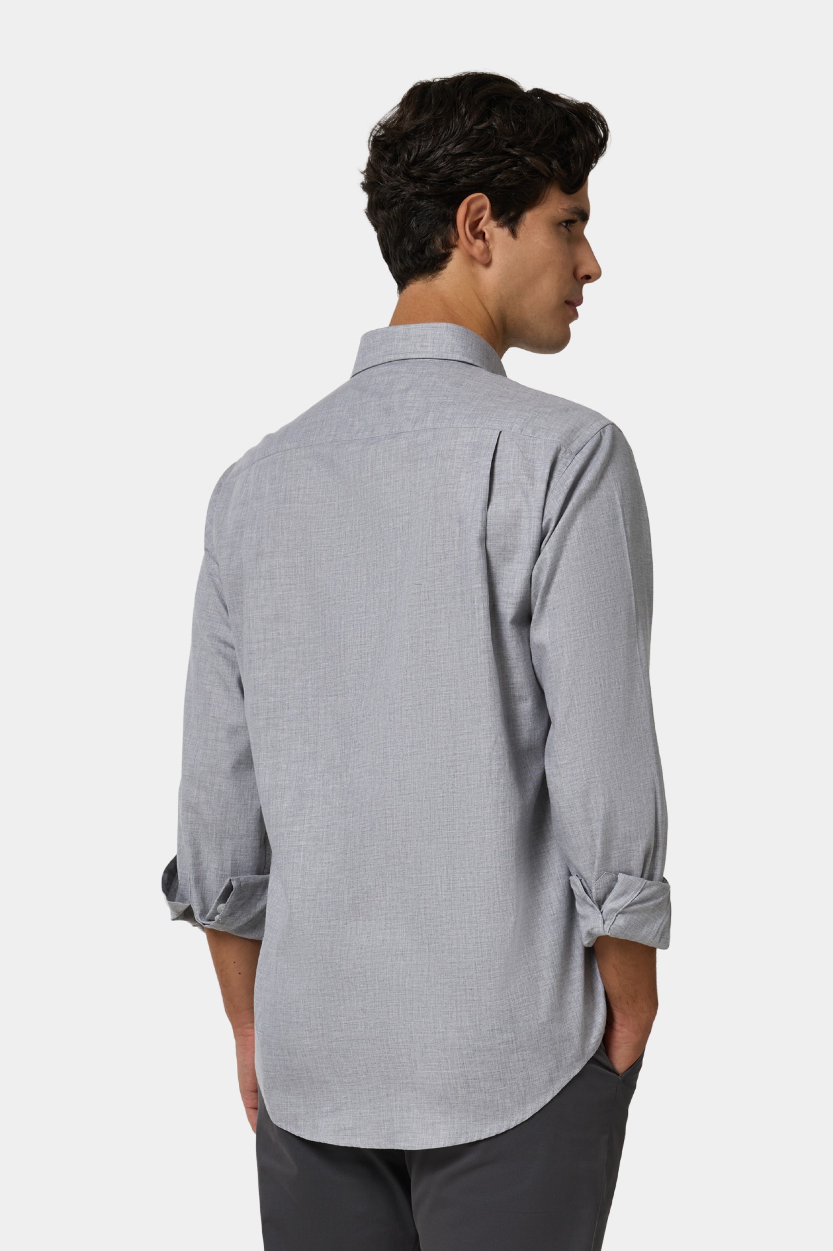 Camisa de corte regular en algodón